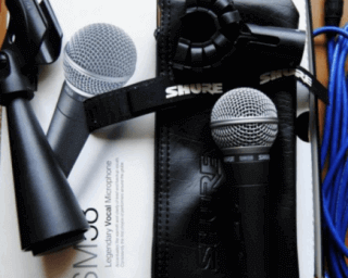 მიკროფონი Shure ასევე მიქშერი Behringer